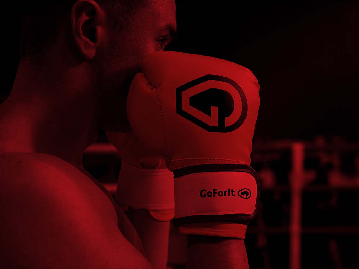 Branding Case Study Go For It Kickboxing_Apparel Design Boxing Gloves