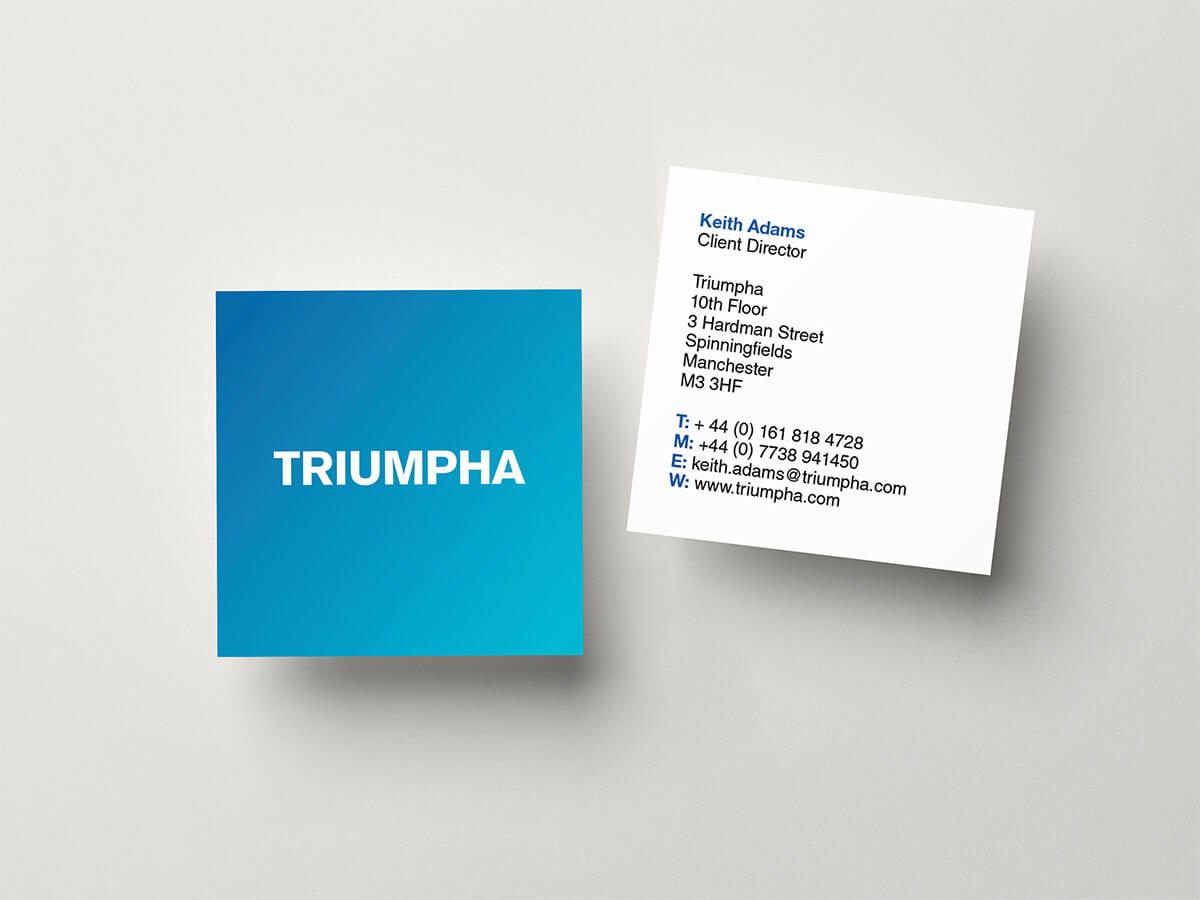 Branding Case Study Triumpha Business Cards