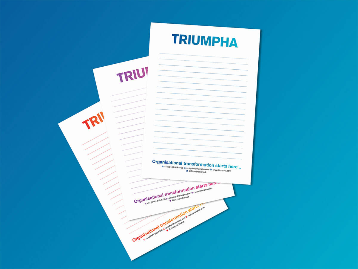 Branding Case Study Triumpha Notepads