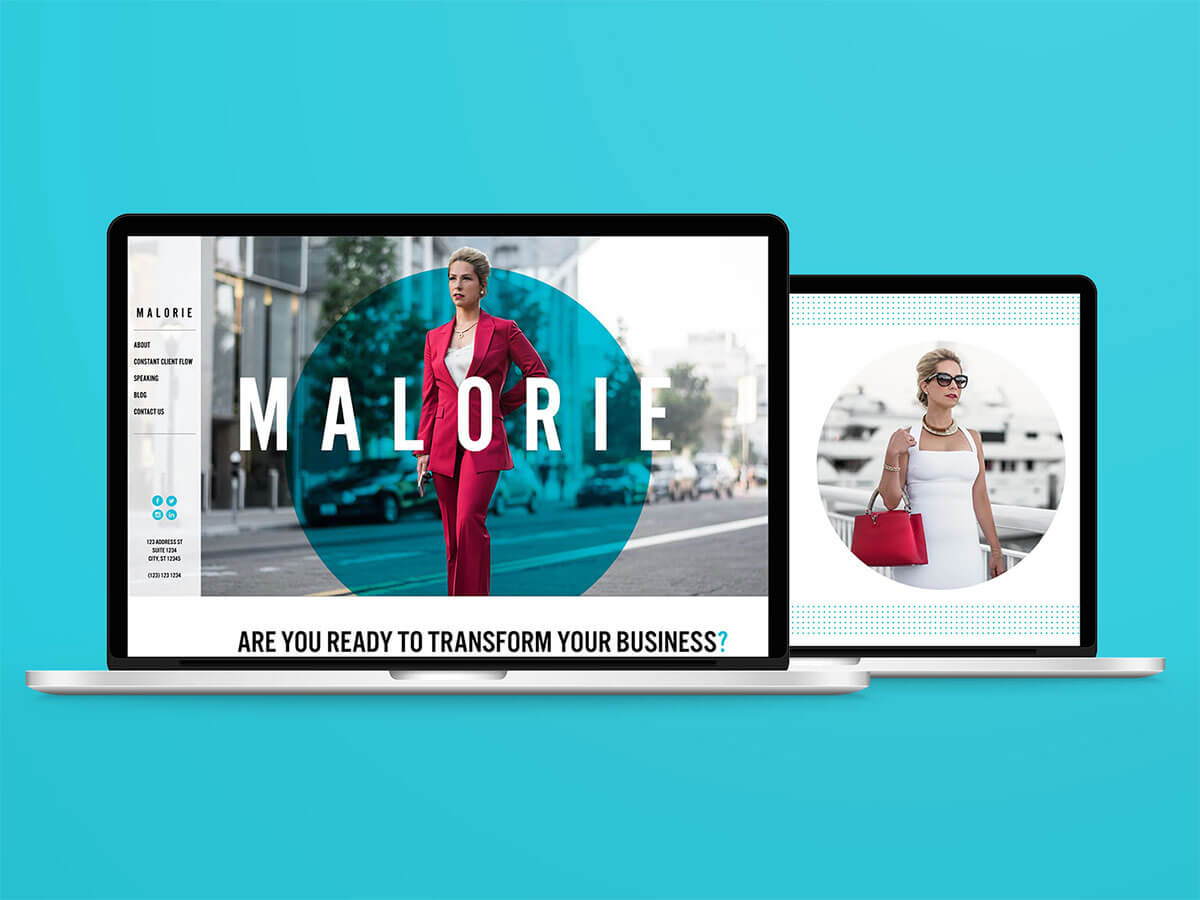 Branding Case Study Malorie Tadimi Laptop