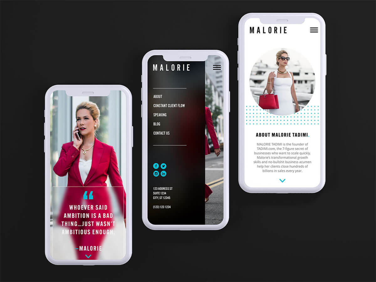 Branding Case Study Malorie Tadimi Mobile Screen