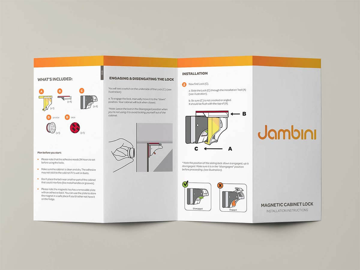 Jambini Branding Case Study_Print Design Instruction Booklet