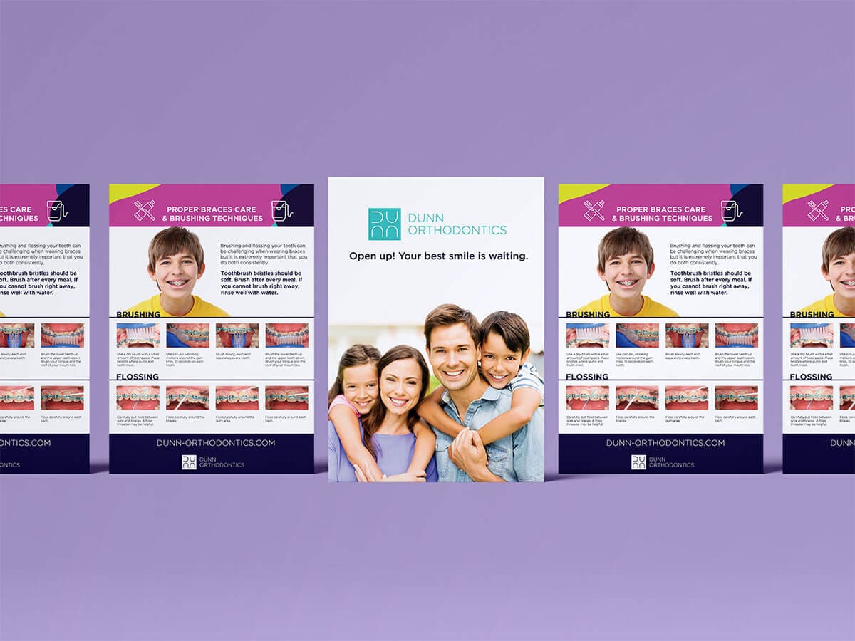 Dunn Orthodontics Branding Case StudyPrint Design Flyer Marketing