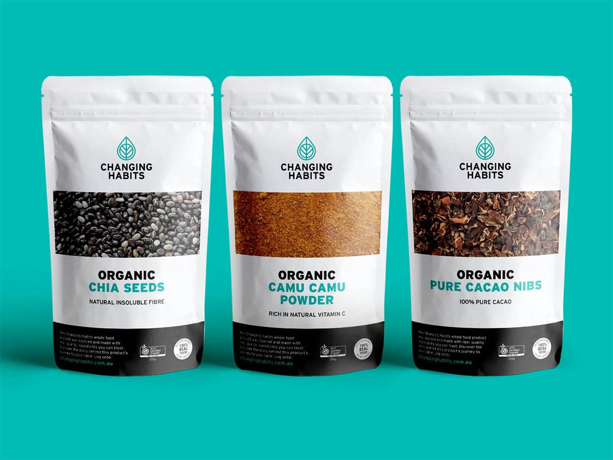 Branding Case Study Changing Habits - Packaging