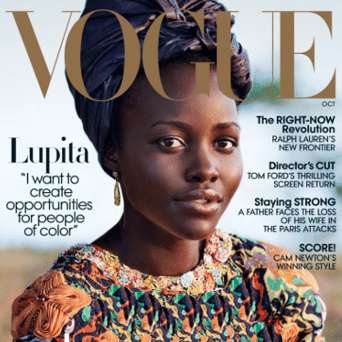 Vogue cover with Lupita Nyong'o