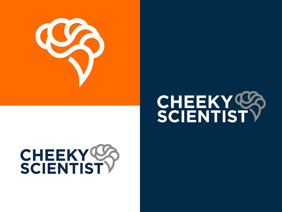 Branding Case Study Cheeky Scientist Mobile Logo Design