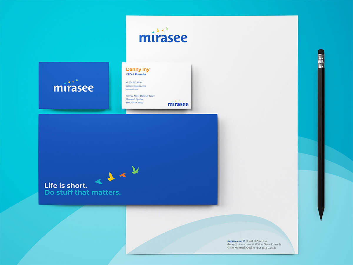Mirasee Branding Case Study Brand Marketing Stationery Print Design