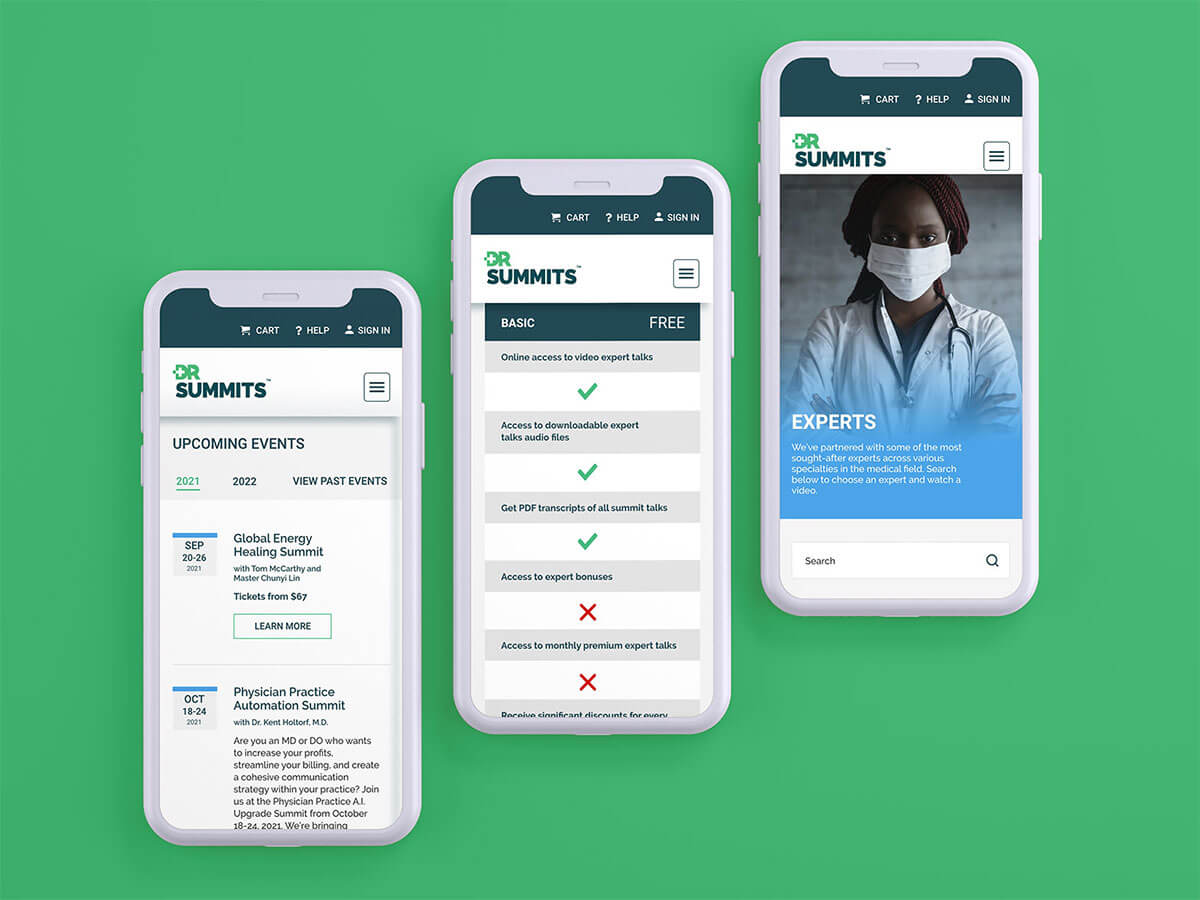 Dr Summits Case Study Mobile Screen