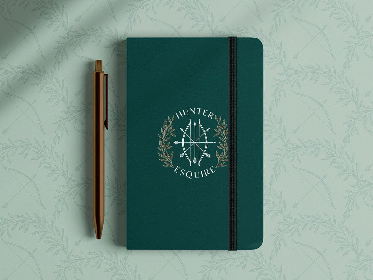 Branding Case Study Hunter And Esquire Marketing Swag Notebook Product Design