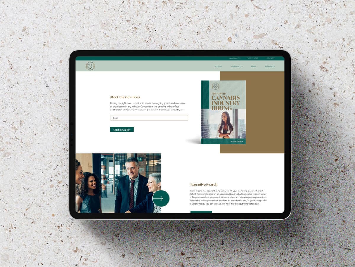 Branding Case Study Hunter And Esquire Tablet Design