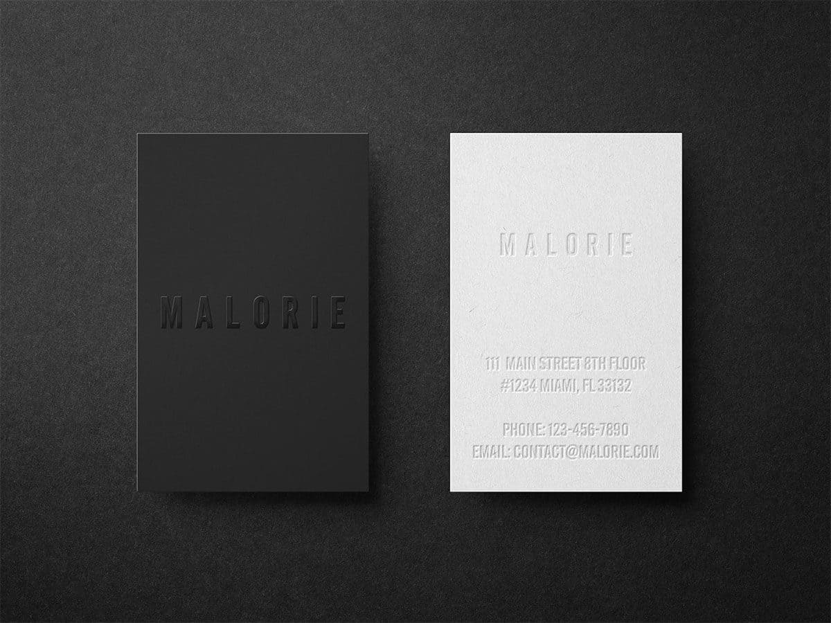 Branding Case Study Malorie Tadimi Business Cards