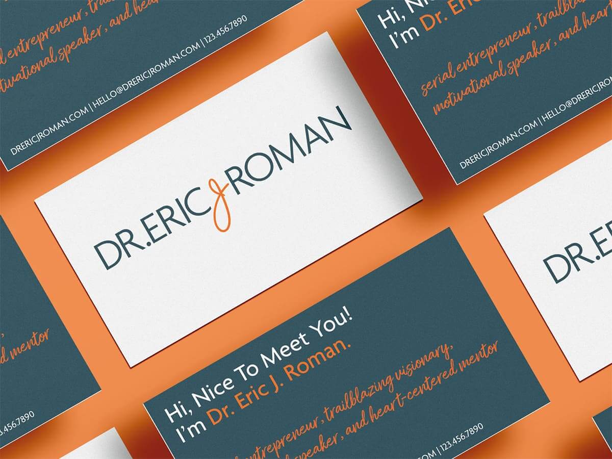 DrEricJRoman | Branding-Case-Study_Print Design Business Card